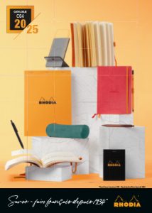 Cover des Katalogs 2025 von Rhodia.