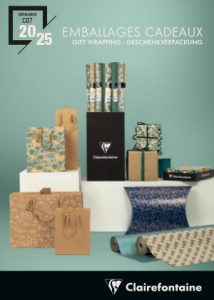 Cover des Katalogs Geschenkpapier 2025 von Clairefontaine.