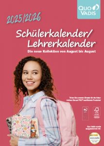 Cover des Katalogs Schüler- und Lehrerkalender 2025/2026 von Quo Vadis.