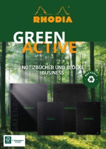 Cover der Rhodia-Broschüre greenactive.