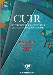 Cover des Katalogs Lederwaren Cuir 2025 von Clairefontaine.