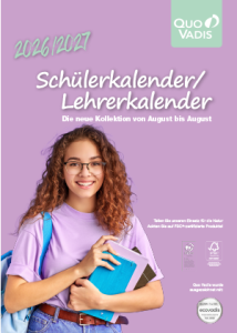 Cover des Katalogs Schüler- und Lehrerkalender 2026/2027 von Quo Vadis.